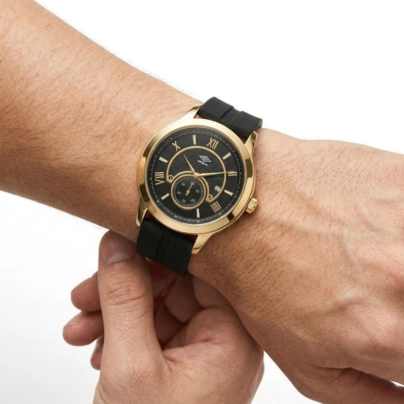 RELOJ ANALOGO HOMBRE UMBRO PLUS NEGRO UMBP-1500-134 - 4