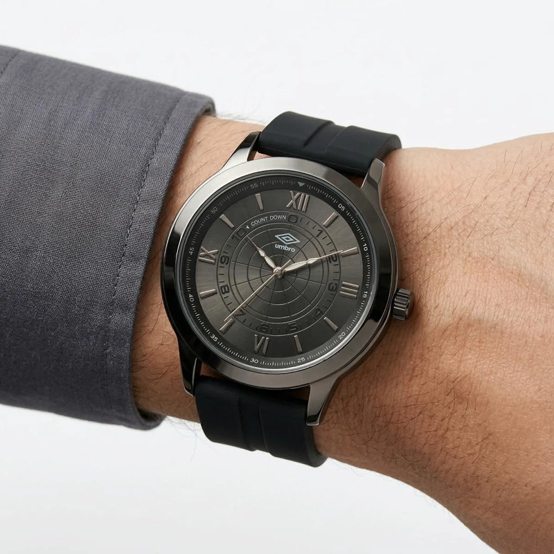 RELOJ ANALOGO HOMBRE UMBRO PLUS NEGRO UMBP-1500-149 - 3