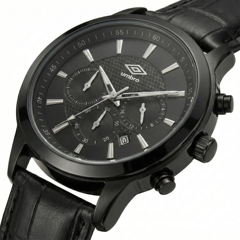RELOJ ANALOGO HOMBRE UMBRO PLUS NEGRO UMBP-1500-84 - 2