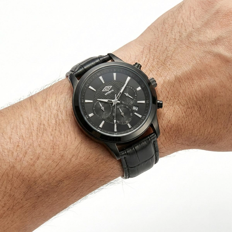 RELOJ ANALOGO HOMBRE UMBRO PLUS NEGRO UMBP-1500-84 - 4