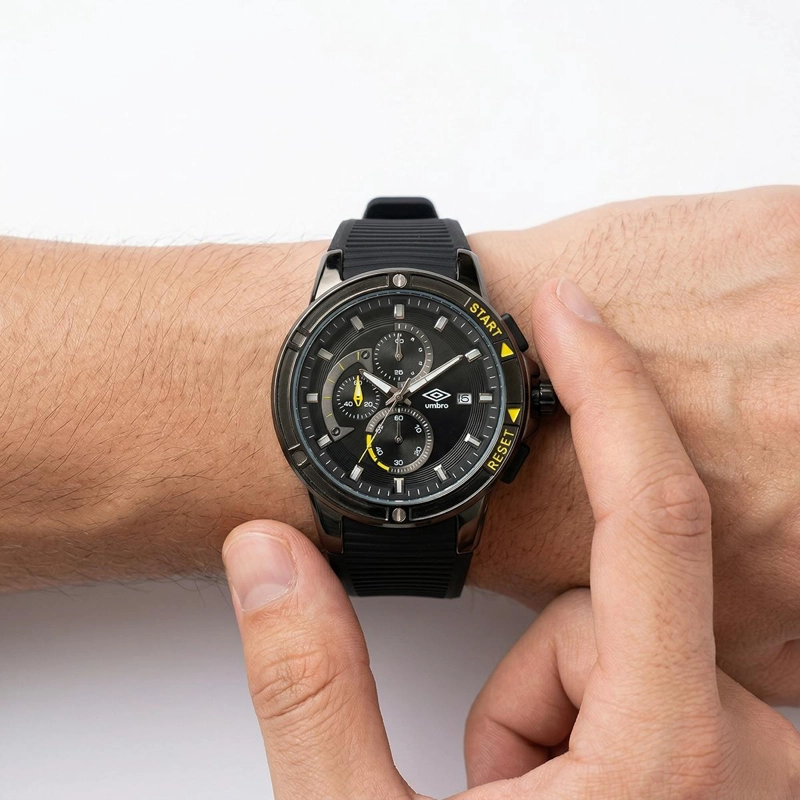 RELOJ ANALOGO HOMBRE UMBRO PLUS NEGRO UMBP-1500-86 - 4