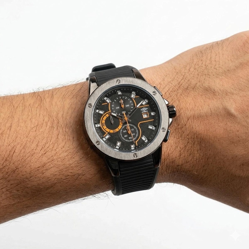 RELOJ ANALOGO HOMBRE UMBRO PLUS NEGRO UMBP-1500-99 - 3