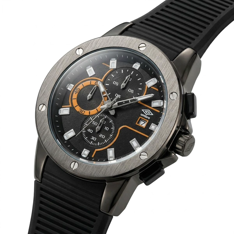 RELOJ ANALOGO HOMBRE UMBRO PLUS NEGRO UMBP-1500-99 - 4