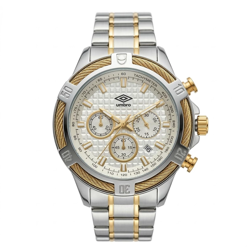 RELOJ ANALOGO HOMBRE UMBRO PLUS PLATEADO/DORADO UMBP-1500-128 - 1
