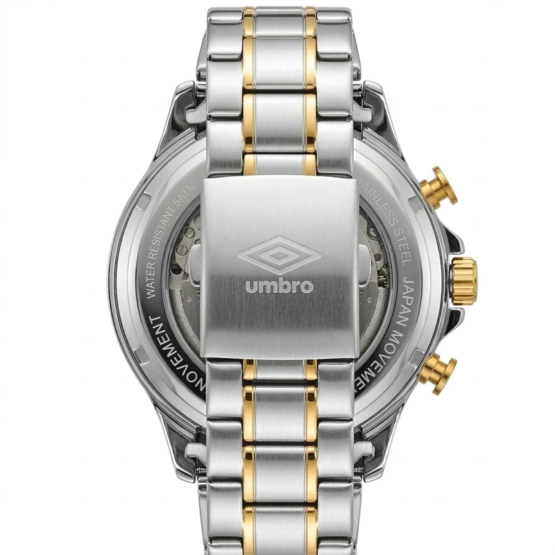 RELOJ ANALOGO HOMBRE UMBRO PLUS PLATEADO/DORADO UMBP-1500-128 - 2