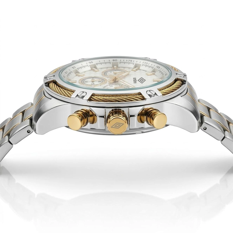 RELOJ ANALOGO HOMBRE UMBRO PLUS PLATEADO/DORADO UMBP-1500-128 - 5