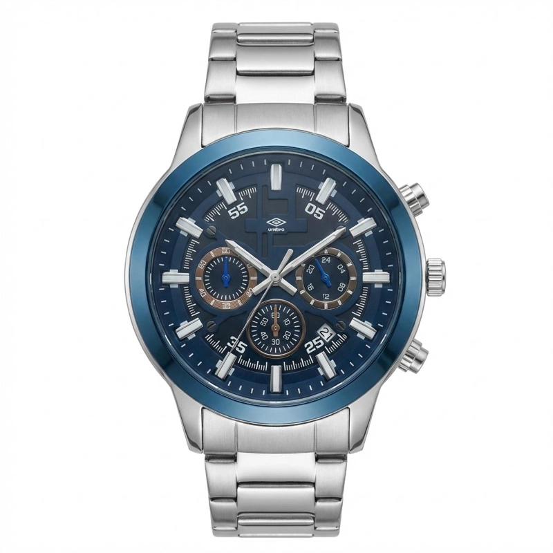 RELOJ ANALOGO HOMBRE UMBRO PLUS PLATEADO UMBP-1500-102 - 1