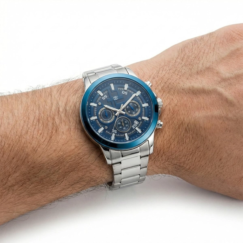 RELOJ ANALOGO HOMBRE UMBRO PLUS PLATEADO UMBP-1500-102 - 5
