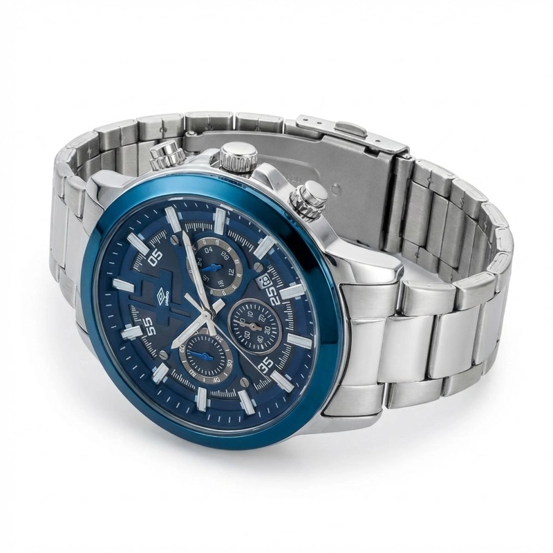 RELOJ ANALOGO HOMBRE UMBRO PLUS PLATEADO UMBP-1500-102 - 6