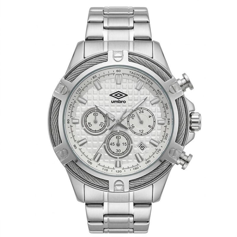 RELOJ ANALOGO HOMBRE UMBRO PLUS PLATEADO UMBP-1500-130 - 1