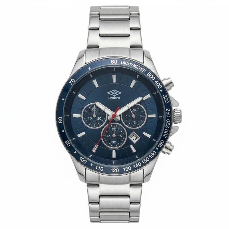 RELOJ ANALOGO HOMBRE UMBRO PLUS PLATEADO UMBP-1500-156 - 1