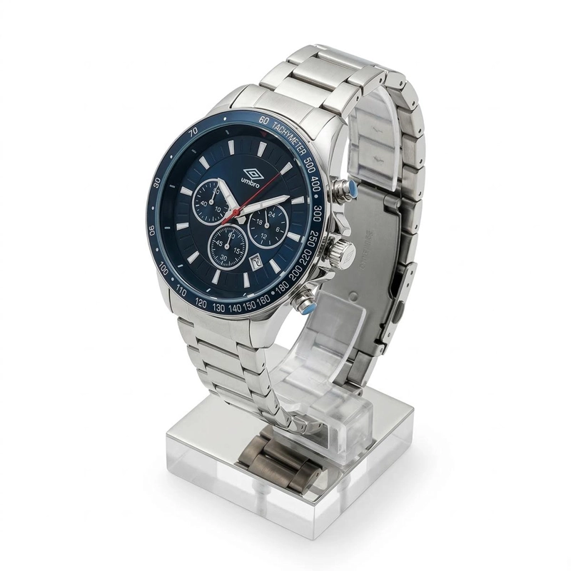 RELOJ ANALOGO HOMBRE UMBRO PLUS PLATEADO UMBP-1500-156 - 2