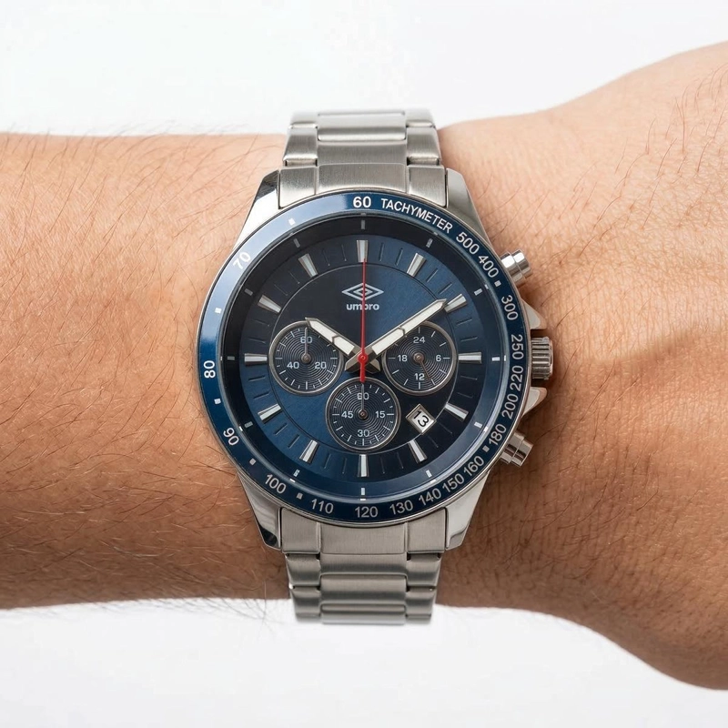 RELOJ ANALOGO HOMBRE UMBRO PLUS PLATEADO UMBP-1500-156 - 3