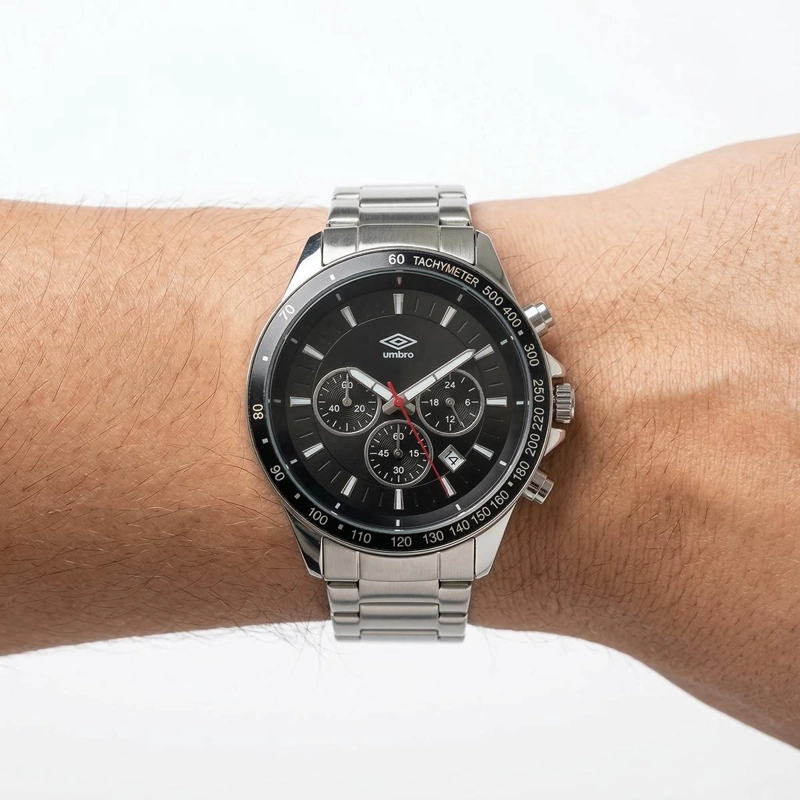 RELOJ ANALOGO HOMBRE UMBRO PLUS PLATEADO UMBP-1500-157 - 3