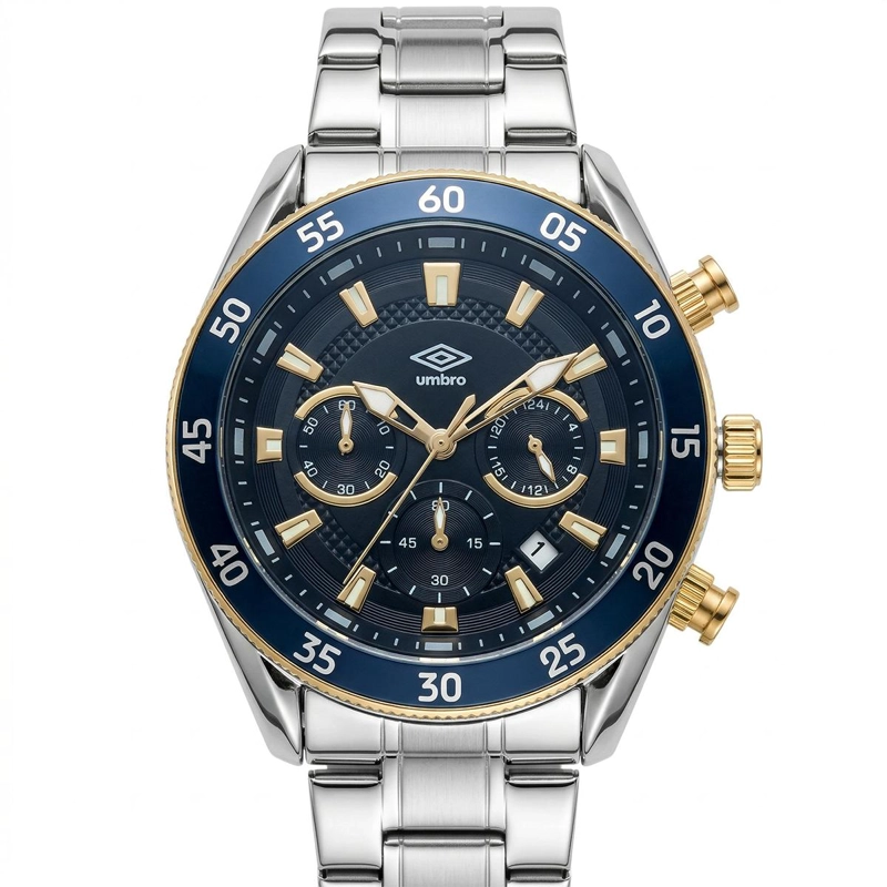 RELOJ ANALOGO HOMBRE UMBRO PLUS PLATEADO UMBP-1500-181 - 1