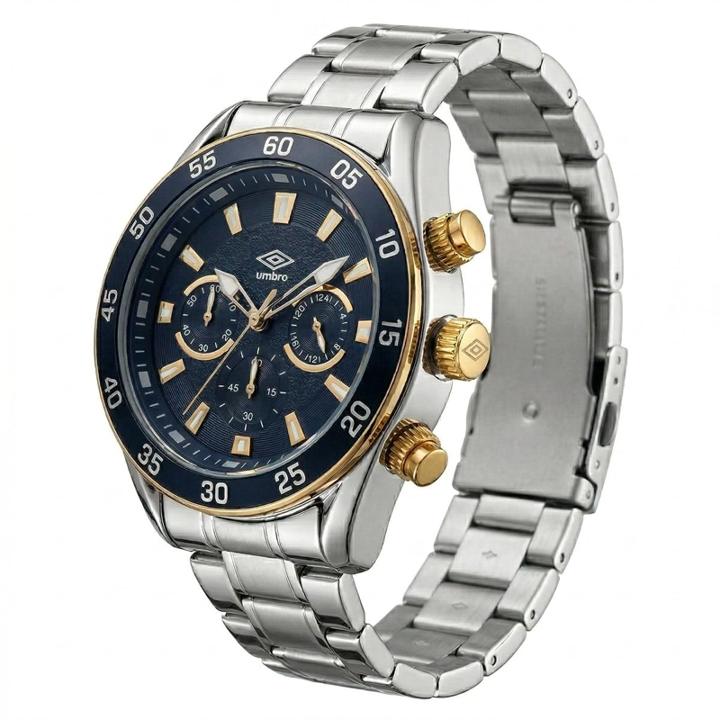 RELOJ ANALOGO HOMBRE UMBRO PLUS PLATEADO UMBP-1500-181 - 3
