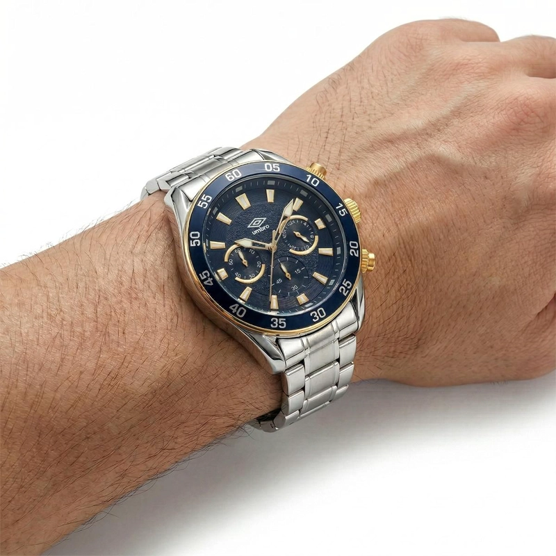 RELOJ ANALOGO HOMBRE UMBRO PLUS PLATEADO UMBP-1500-181 - 4