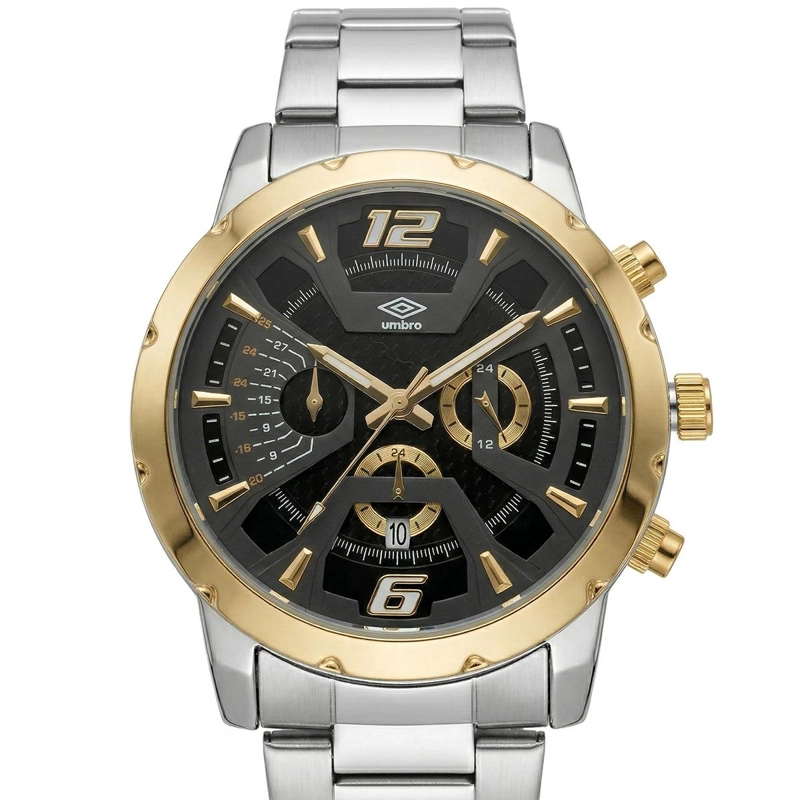 RELOJ ANALOGO HOMBRE UMBRO PLUS PLATEADO UMBP-1500-80 - 1