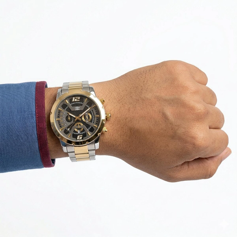 RELOJ ANALOGO HOMBRE UMBRO PLUS PLATEADO UMBP-1500-80 - 4