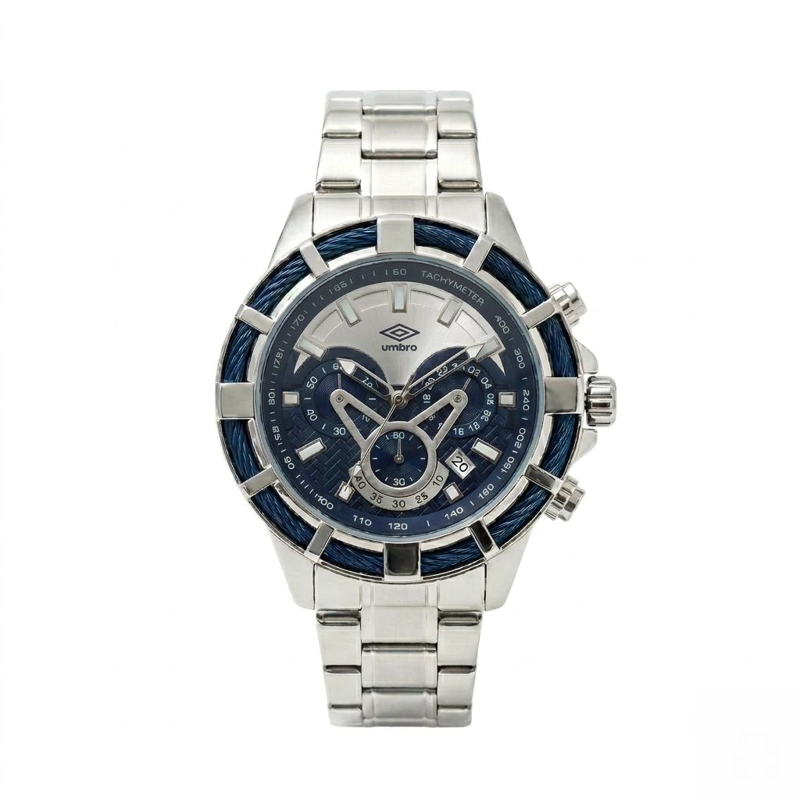 RELOJ ANALOGO HOMBRE UMBRO PLUS PLATEADO UMBP-1500-69 - 1