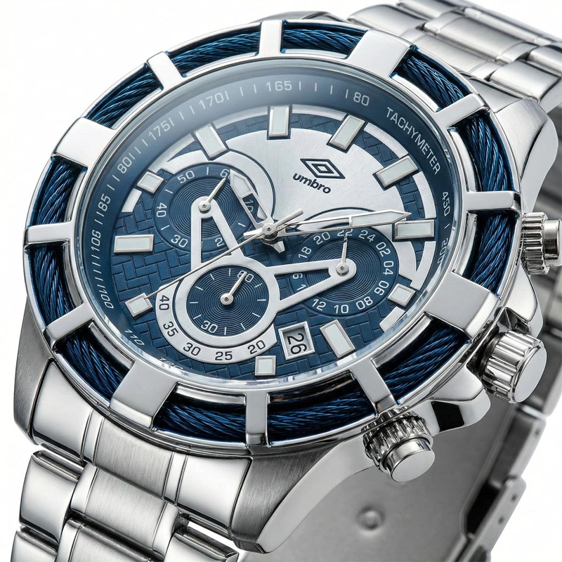 RELOJ ANALOGO HOMBRE UMBRO PLUS PLATEADO UMBP-1500-69 - 3