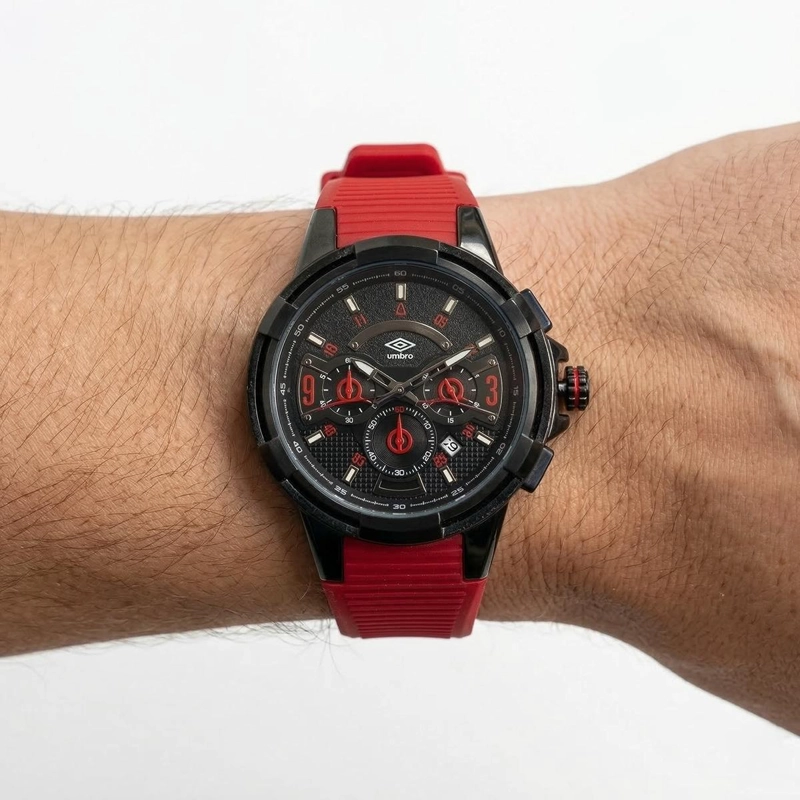 RELOJ ANALOGO HOMBRE UMBRO PLUS ROJO UMBP-1500-120 - 4