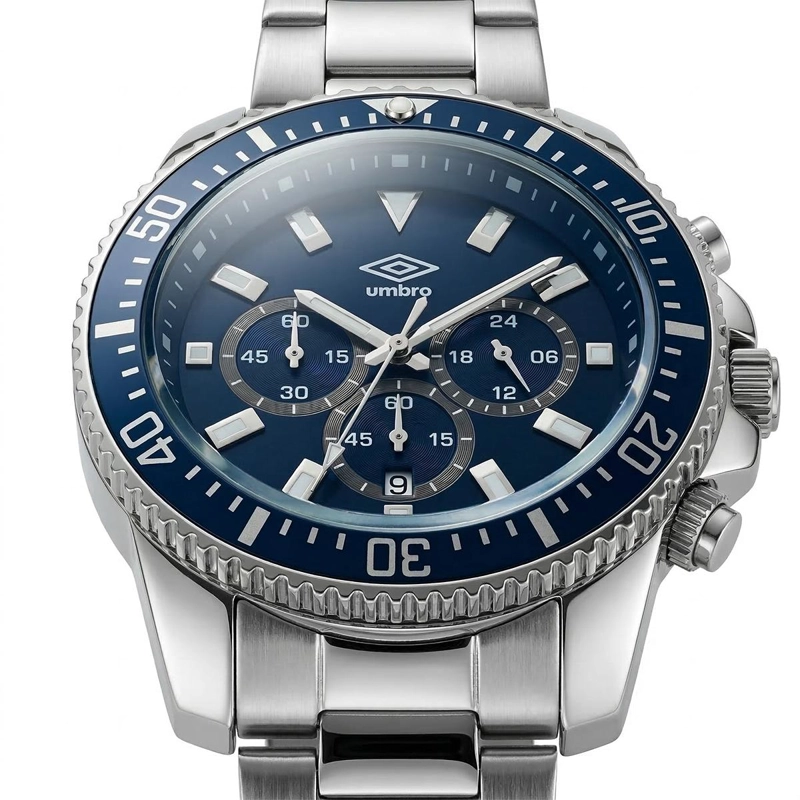 RELOJ ANALOGO HOMBRE UMBRO PLUS PLATEADO UMBP-1500-103 - 2
