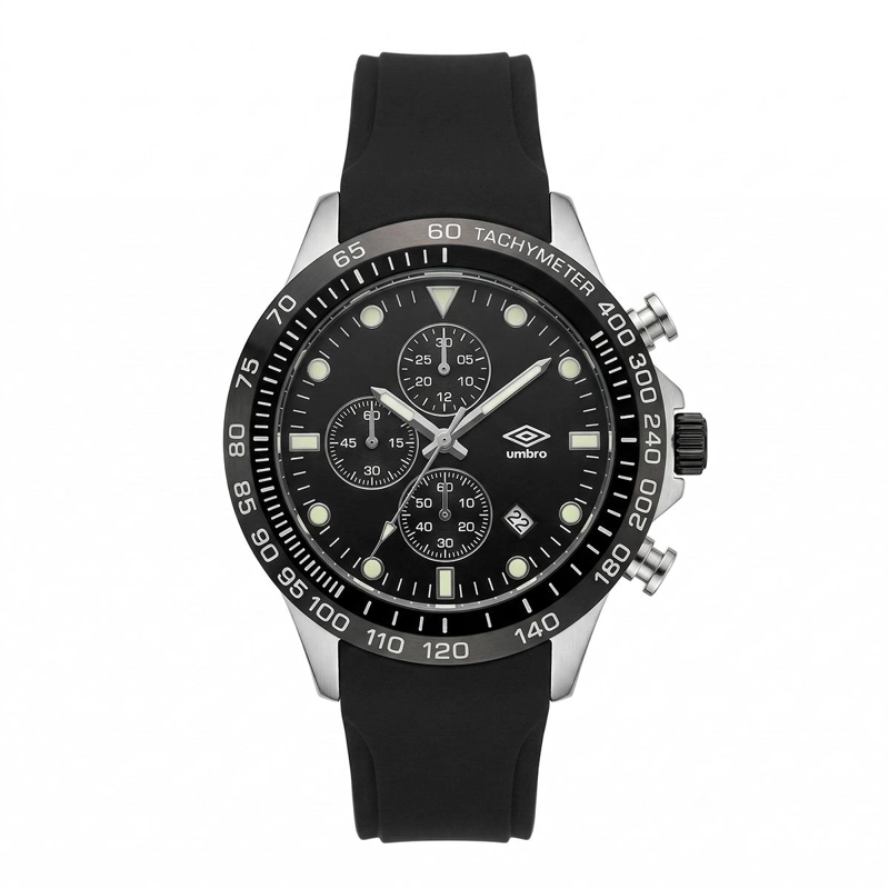 RELOJ ANALOGO HOMBRE UMBRO PLUS NEGRO UMBP-1500-110 - 1