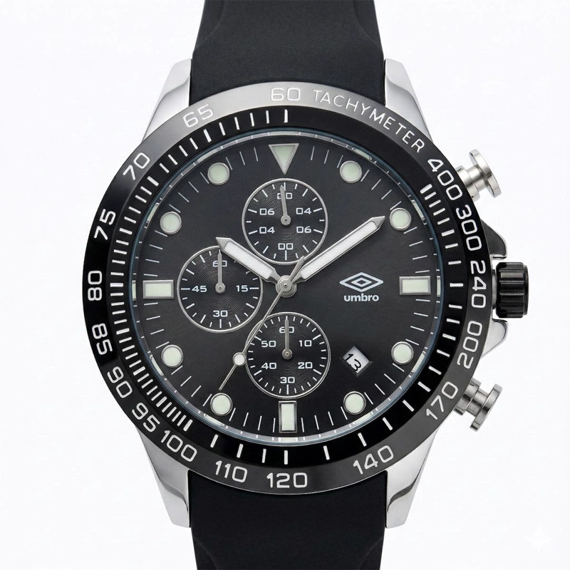 RELOJ ANALOGO HOMBRE UMBRO PLUS NEGRO UMBP-1500-110 - 2