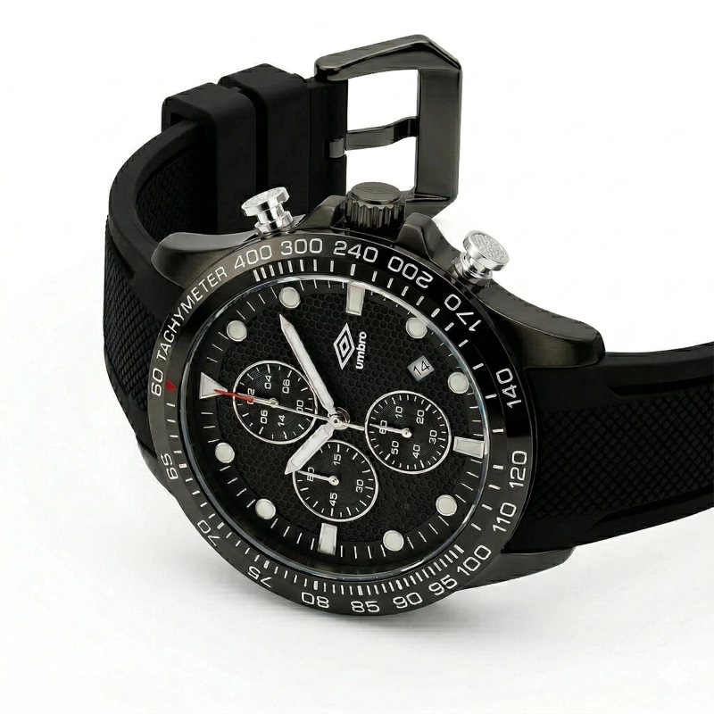 RELOJ ANALOGO HOMBRE UMBRO PLUS NEGRO UMBP-1500-110 - 4