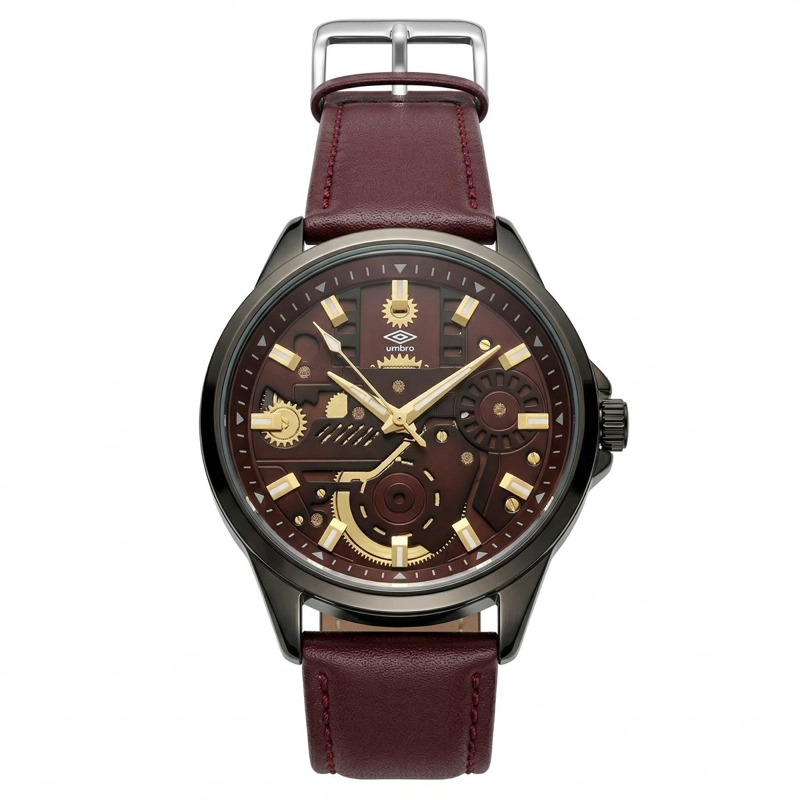 RELOJ ANALOGO DIGITAL HOMBRE UMBRO PLUS CAFE  UMBP-1500-73 - 1