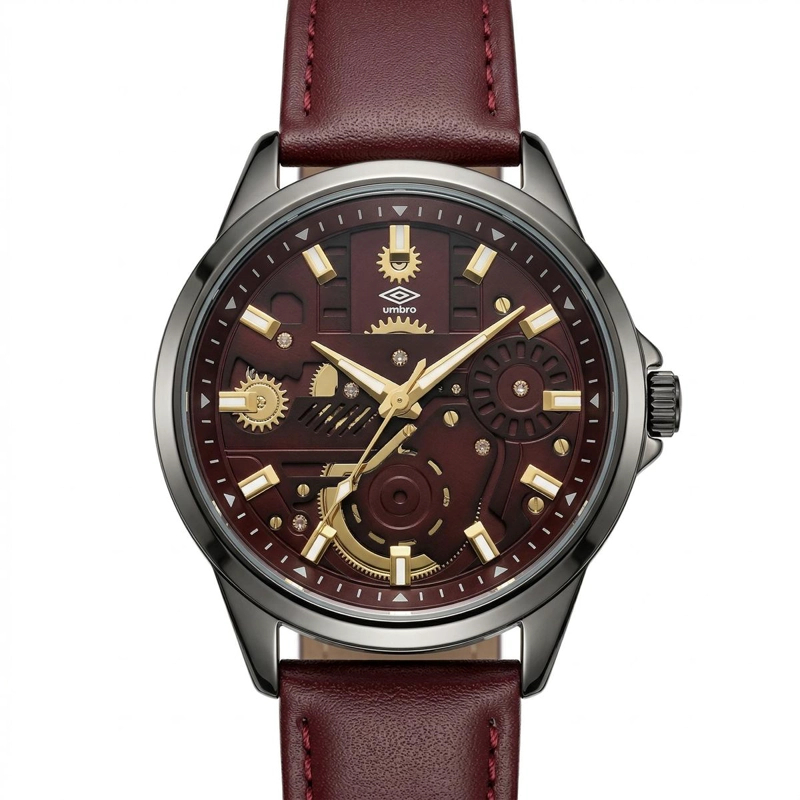 RELOJ ANALOGO DIGITAL HOMBRE UMBRO PLUS CAFE  UMBP-1500-73 - 5