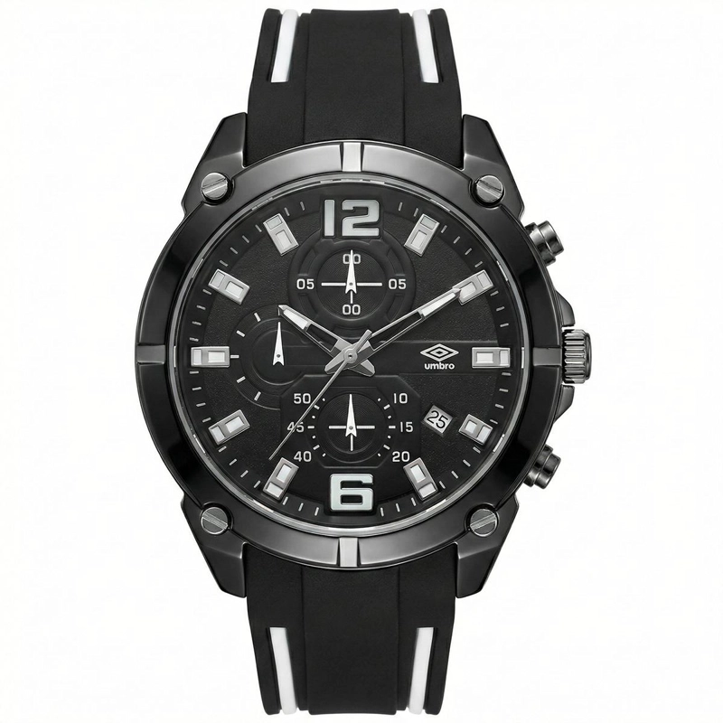 RELOJ ANALOGO DIGITAL HOMBRE UMBRO PLUS PLATEADO UMBP-1500-8 - 1