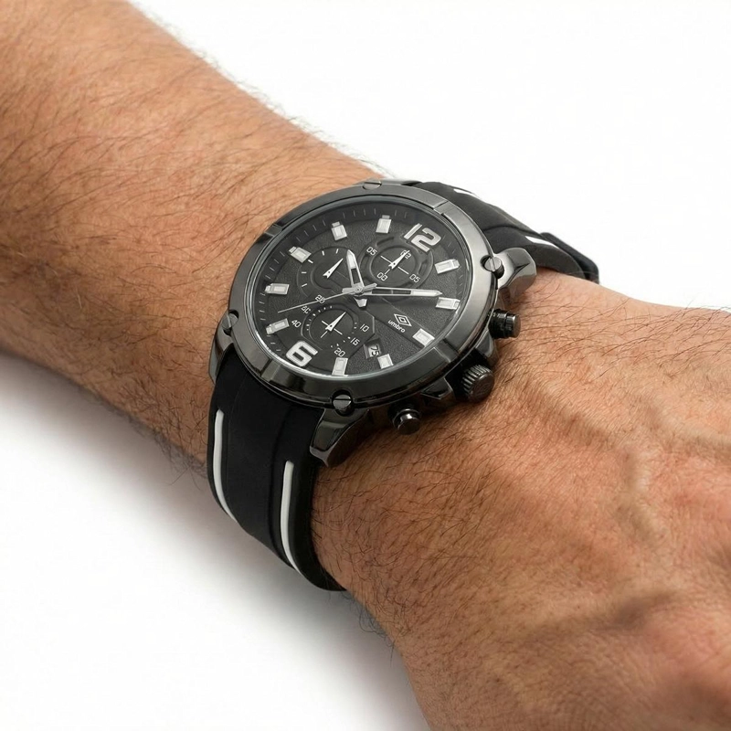RELOJ ANALOGO DIGITAL HOMBRE UMBRO PLUS PLATEADO UMBP-1500-8 - 3