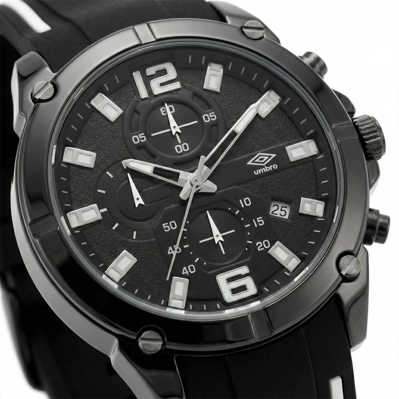 RELOJ ANALOGO DIGITAL HOMBRE UMBRO PLUS PLATEADO UMBP-1500-8 - 5
