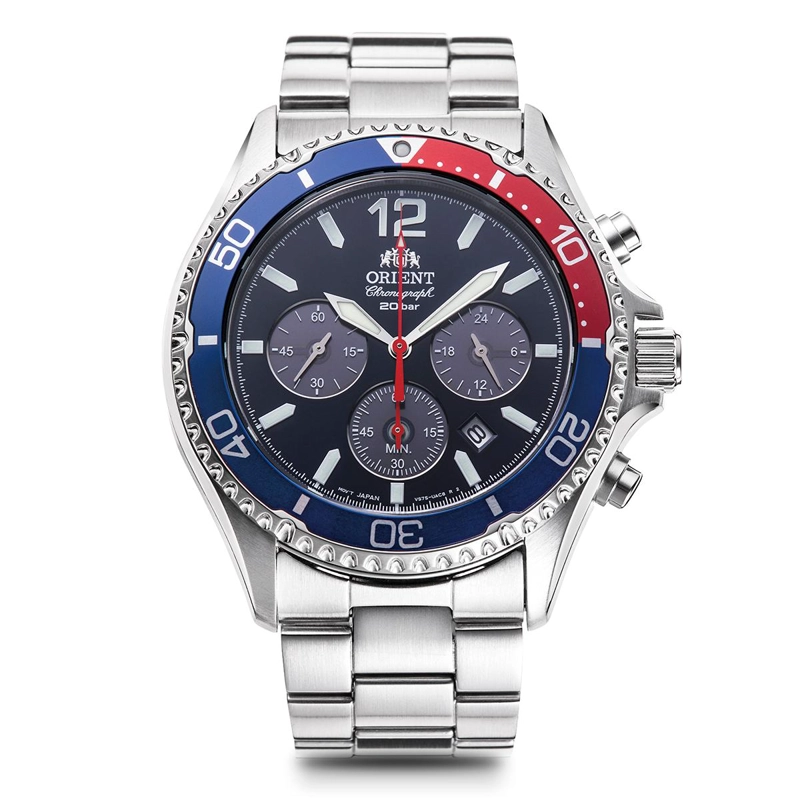 RELOJ  ANALOGO  HOMBRE ORIENT PLATEADO RA-TX0201L - 1