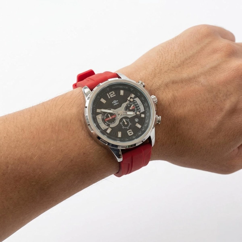 RELOJ ANALOGO DIGITAL HOMBRE UMBRO PLUS ROJO UMBP-1500-192 - 5