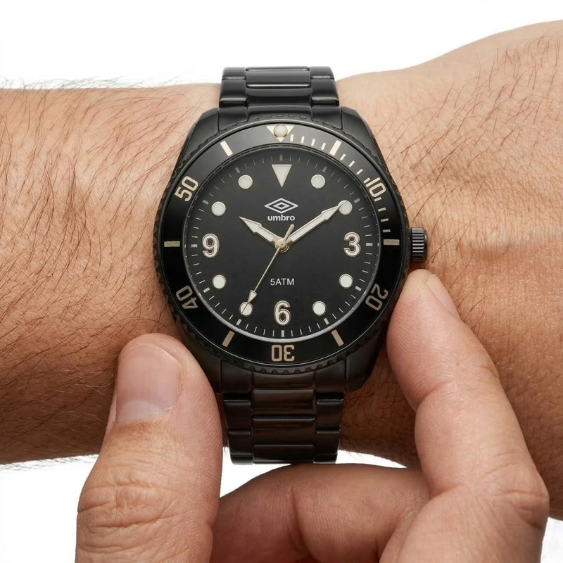RELOJ ANALOGO DIGITAL HOMBRE UMBRO PLUS NEGRO UMBP-1500-137 - 4