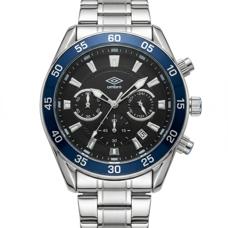 RELOJ ANALOGO DIGITAL HOMBRE UMBRO PLUS PLATEADO UMBP-1500-182 - 1