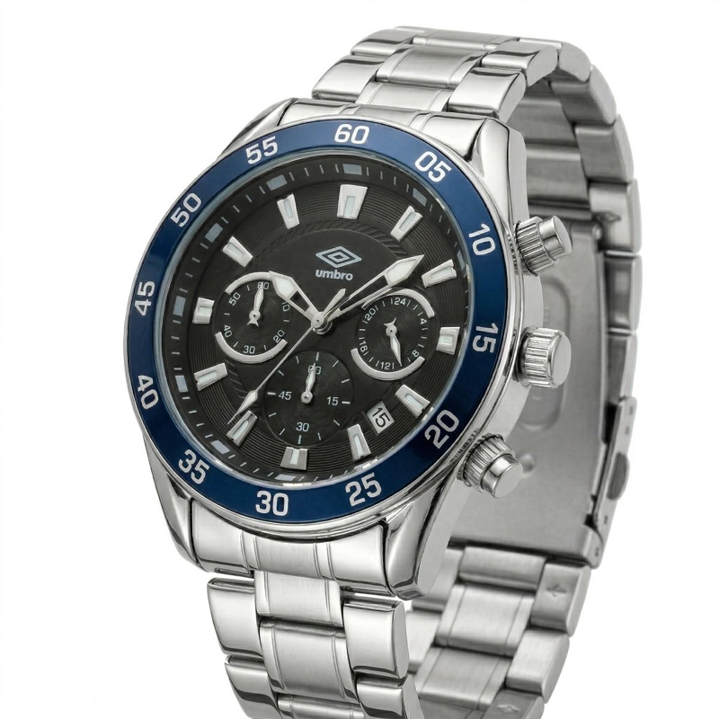 RELOJ ANALOGO DIGITAL HOMBRE UMBRO PLUS PLATEADO UMBP-1500-182 - 2