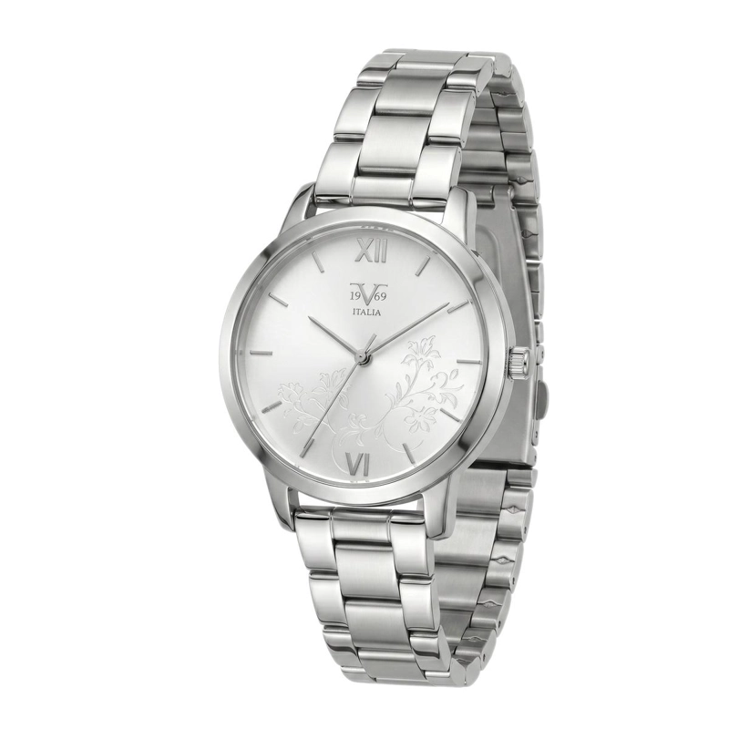 RELOJ ANALOGO MUJER 19V69 ITALIA PLATEADO -129 - 2