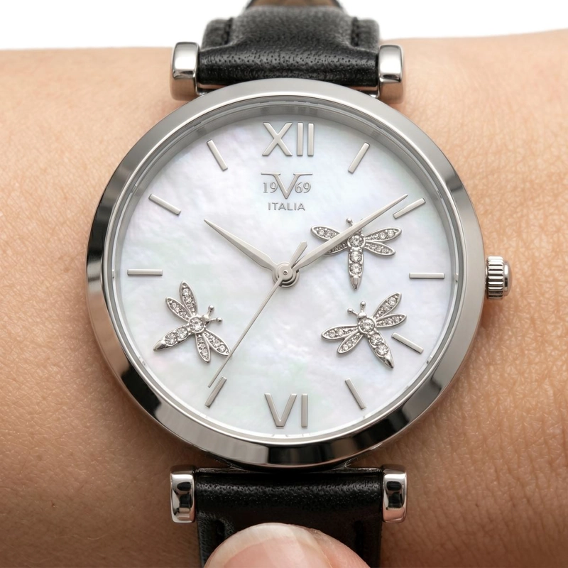 RELOJ ANALOGO MUJER 19V69 ITALIA NEGRO -121 - 4