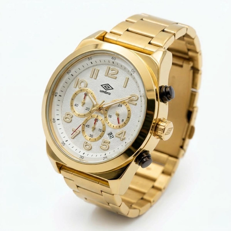 RELOJ ANALOGO DIGITAL HOMBRE UMBRO PLUS DORADO UMBP-1500-126 - 2