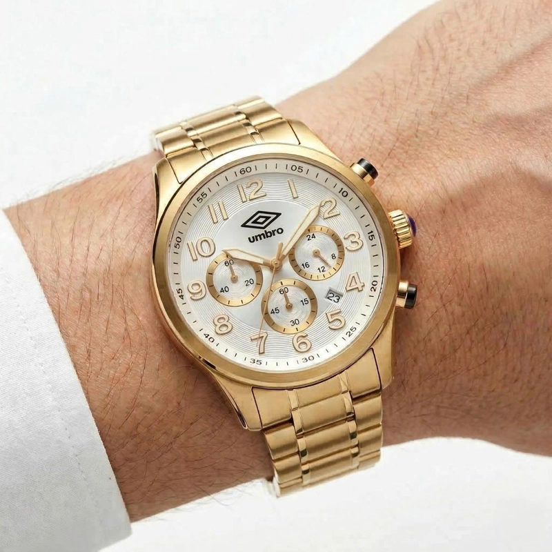 RELOJ ANALOGO DIGITAL HOMBRE UMBRO PLUS DORADO UMBP-1500-126 - 4
