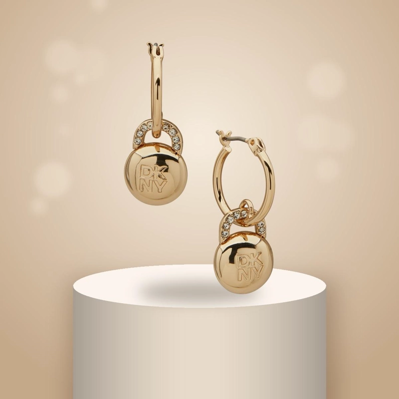AROS MUJER DONNA KARAN NEW YORK DORADO 04G00948 - 2