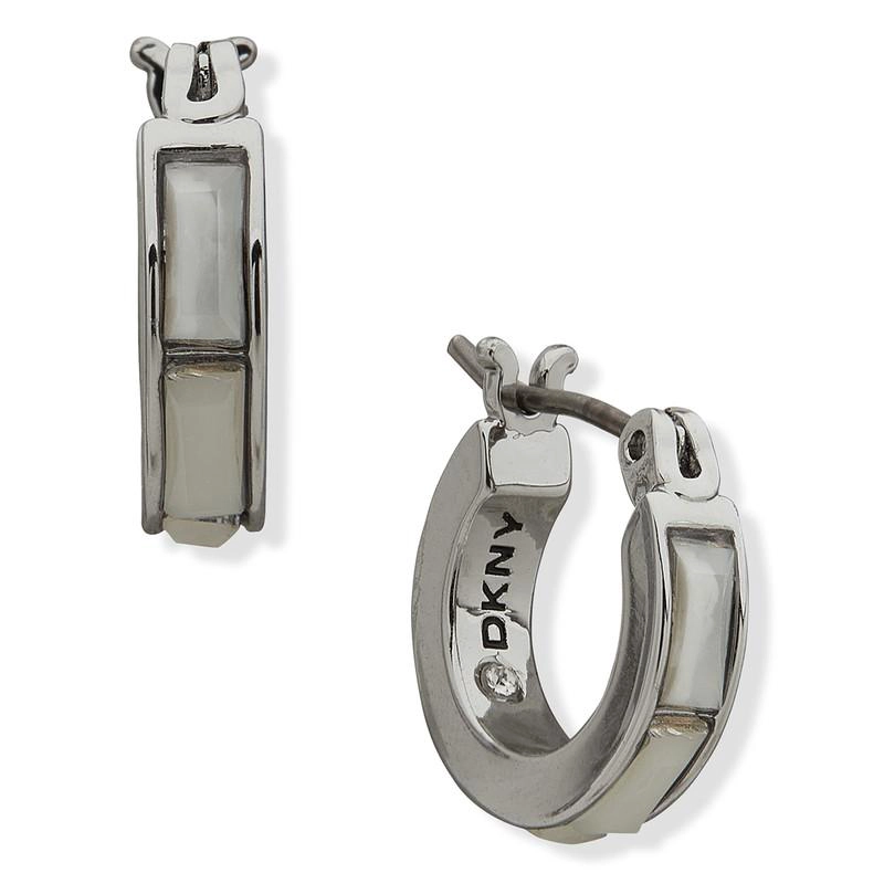 AROS MUJER DONNA KARAN NEW YORK PLATEADO 04G00731 - 1