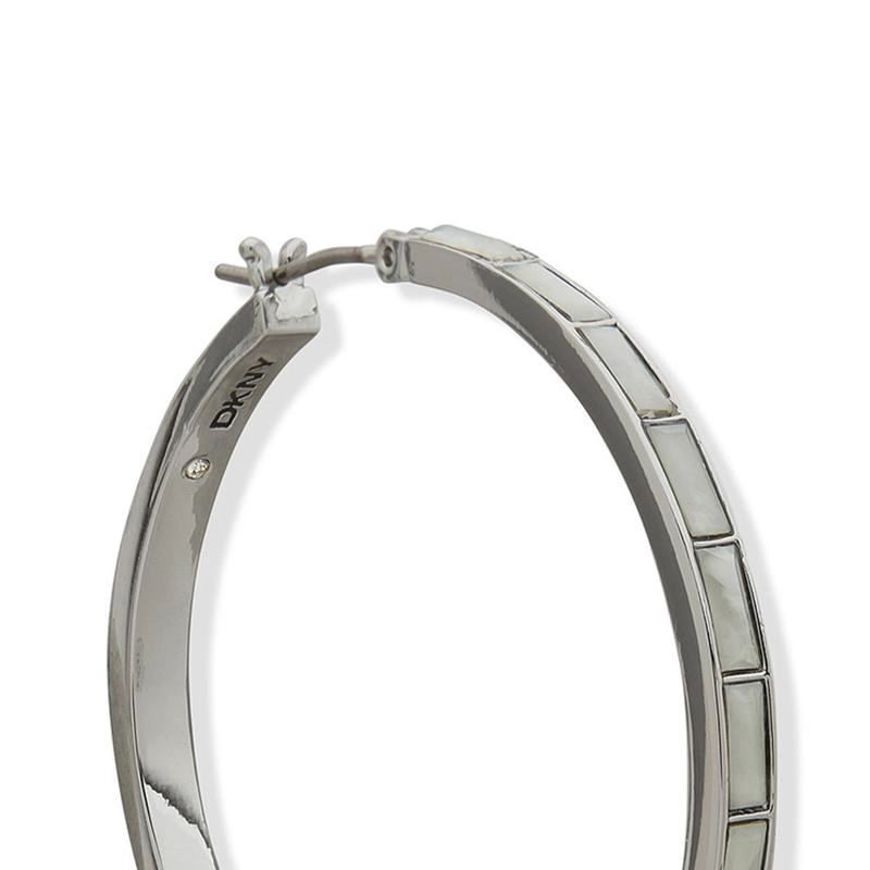 AROS MUJER DONNA KARAN NEW YORK PLATEADO 04G00745 - 2
