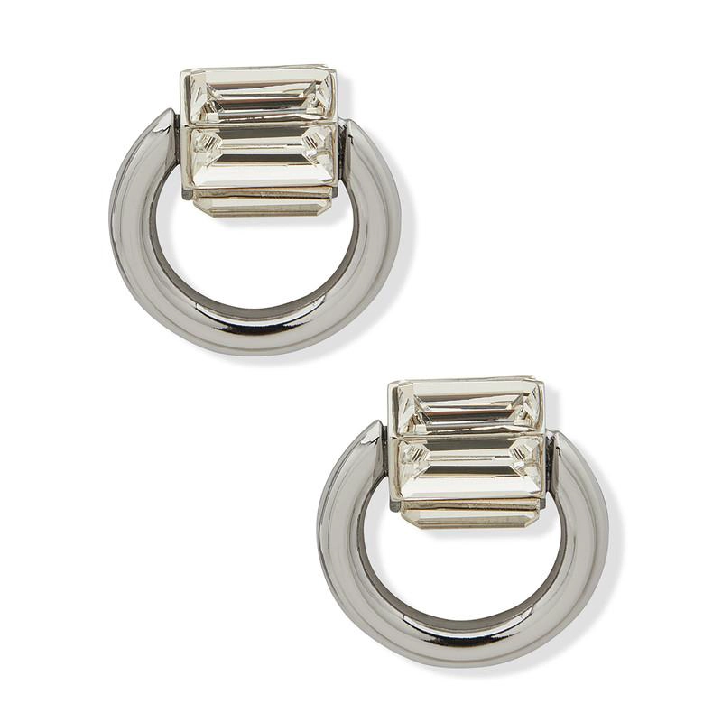 AROS MUJER DONNA KARAN NEW YORK PLATEADO 04G00714 - 1