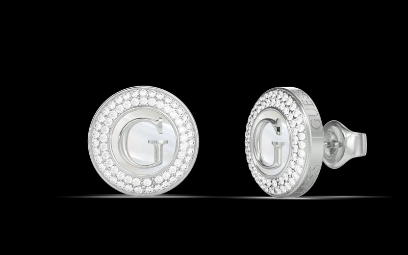 AROS MUJER GUESS PLATEADO JUBE06211JWRHT/U - 2