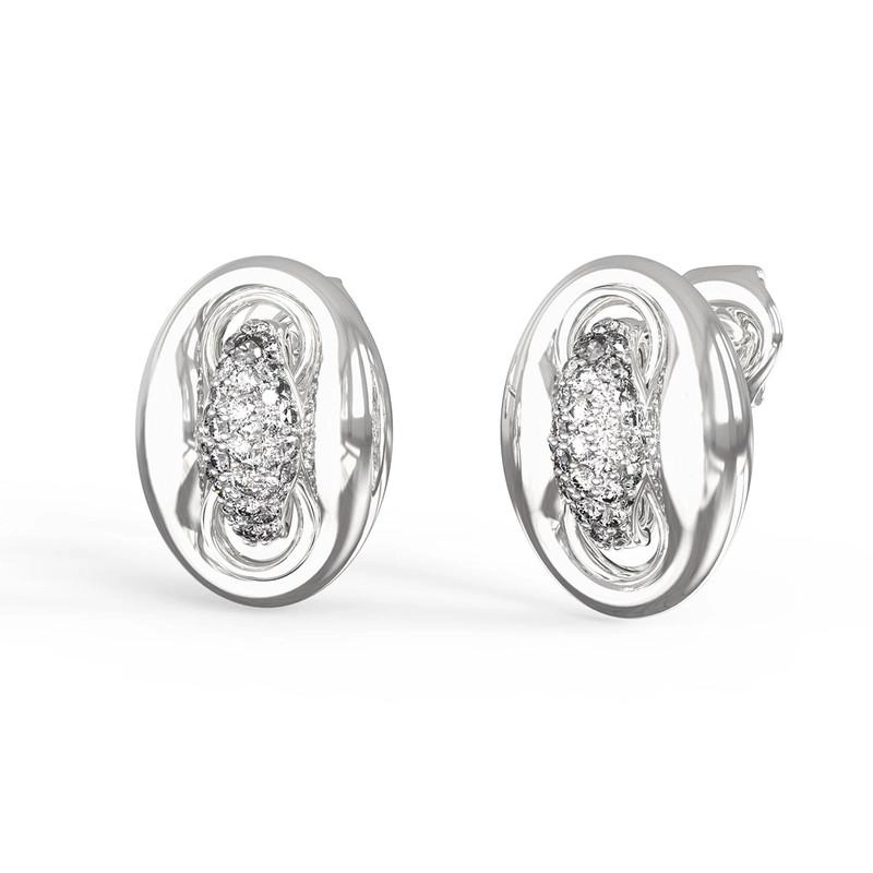 AROS MUJER GUESS PLATEADO JUBE06225JWRHT/U - 1